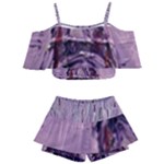 Ooh Lala Purple Rain Kids  Off Shoulder Skirt Bikini