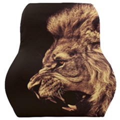 Angry Male Lion Gold Car Seat Back Cushion  by Sudhe