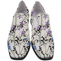 Floral Pattern Background Slip On Heel Loafers