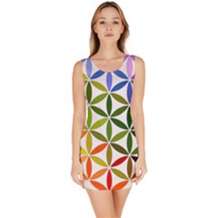 Mandala Rainbow Colorful Reiki Bodycon Dress