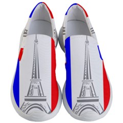 Eiffel Tower France Flag Tower Women s Lightweight Slip Ons by Sudhe