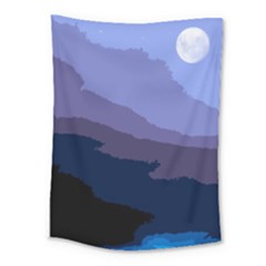 Nature Night Medium Tapestry by LoolyElzayat