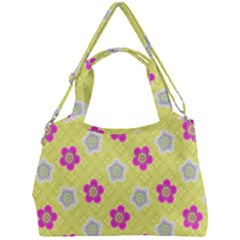 Traditional Patterns Plum Double Compartment Shoulder Bag