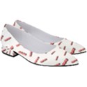 Funny Bacon Slices Pattern infidel red meat Women s Low Heels View3