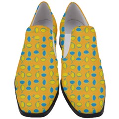 Lemons Ongoing Pattern Texture Slip On Heel Loafers