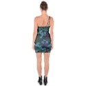 Camouflage Blue One Soulder Bodycon Dress View2