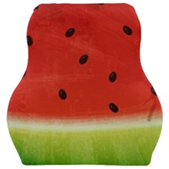 Juicy Paint Texture Watermelon Red And Green Watercolor Car Seat Velour Cushion  by genx