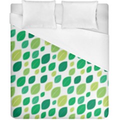 Leaves Green Modern Pattern Naive Retro Leaf Organic Duvet Cover (california King Size) by genx