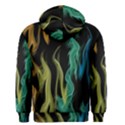 Smoke Rainbow Colors Colorful Fire Men s Zipper Hoodie View2