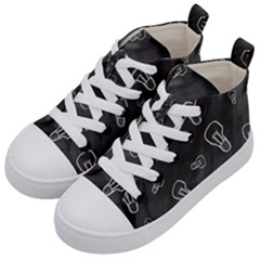 Many Lamps Background Kids  Mid-top Canvas Sneakers