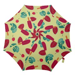 Watermelon Leaves Strawberry Hook Handle Umbrellas (large)