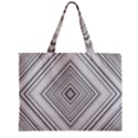 Black White Grey Pinstripes Angles Zipper Mini Tote Bag View2