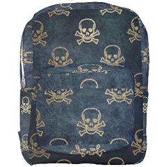 Golden Glitter Skeleton Gothic Full Print Backpack