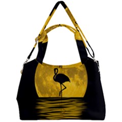 Moon Reflection Flamenco Animal Double Compartment Shoulder Bag