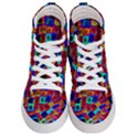 Neon Glow Glowing Light Design Men s Hi-Top Skate Sneakers View1