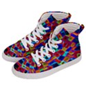 Neon Glow Glowing Light Design Men s Hi-Top Skate Sneakers View2