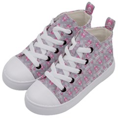 Seamless Pattern Background Kids  Mid-top Canvas Sneakers