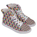 Abstract Geometric Women s Hi-Top Skate Sneakers View3