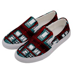 Abstract Color Background Form Men s Canvas Slip Ons