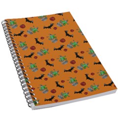 Halloween Witch Pattern Orange 5 5  X 8 5  Notebook by snowwhitegirl