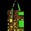 Blocks Cubes Green Zipper Classic Tote Bag View2