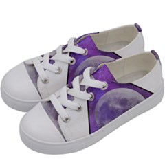 Form Triangle Moon Space Kids  Low Top Canvas Sneakers