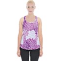 Floral Purple Piece Up Tank Top View1