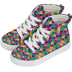 Geometric Triangle Kids  Hi-top Skate Sneakers