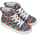 Geometric Triangle Kids  Hi-Top Skate Sneakers View3