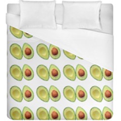 Pattern Avocado Green Fruit Duvet Cover (king Size) by HermanTelo