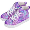 Pattern Texture Art Rainbow Kids  Hi-Top Skate Sneakers View2