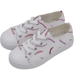 Plumelet Pen Ethnic Elegant Hippie Cute Kids  Low Top Canvas Sneakers