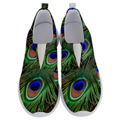 Peacock Feathers Plumage Iridescent No Lace Lightweight Shoes