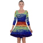 Days of Future Past Quarter Sleeve Skater Dress