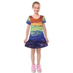 Days of Future Past Kids  Short Sleeve Velvet Dress