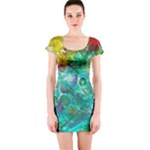 Underwater Summer Short Sleeve Bodycon Dress