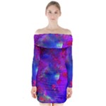 Galaxy Now Long Sleeve Off Shoulder Dress