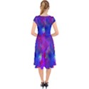 Galaxy Now Cap Sleeve Front Wrap Midi Dress View2