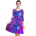 Galaxy Now Quarter Sleeve Waist Band Dress