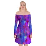 Galaxy Now Off Shoulder Skater Dress