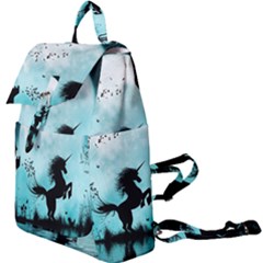 Wonderful Unicorn Silhouette In The Night Buckle Everyday Backpack by FantasyWorld7