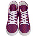 Blue Pattern Texture Men s Hi-Top Skate Sneakers View1