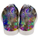 Rainbow Plasma Neon Men s Mid-Top Canvas Sneakers View4