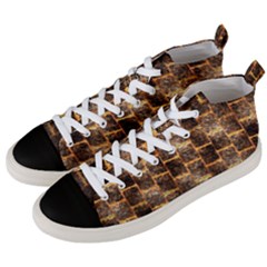 Wallpaper Iron Men s Mid-top Canvas Sneakers