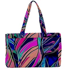 Tropical Leaves Resize 2000x2000 Same A3580b Canvas Work Bag by Sobalvarro