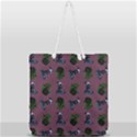 Gothic Girl Rose Mauve Pattern Full Print Rope Handle Tote (Large) View2