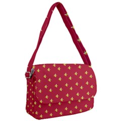 Peeled Banana On Red Courier Bag by snowwhitegirl