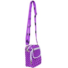 Purple Eyes Shoulder Strap Belt Bag by snowwhitegirl