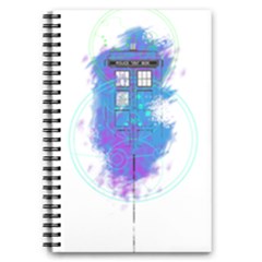 Tattoo Tardis Seventh Doctor Doctor 5 5  X 8 5  Notebook by Sudhe