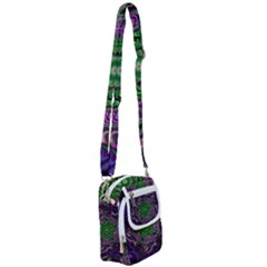 Digital Art Artwork Fractal Pattern Shoulder Strap Belt Bag by Pakrebo